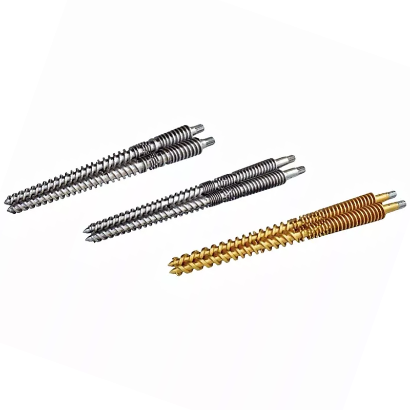 Niezazębiająca się podwójna śruba stożkowa